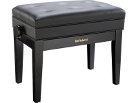 <b>Roland RPB-400PE PLATINUM</b> Banco Piano Preto Polido c/ regulação altura <b>Roland RPB-400PE PLATINUM</b> Banco Piano Preto Polido c/ regulação altura